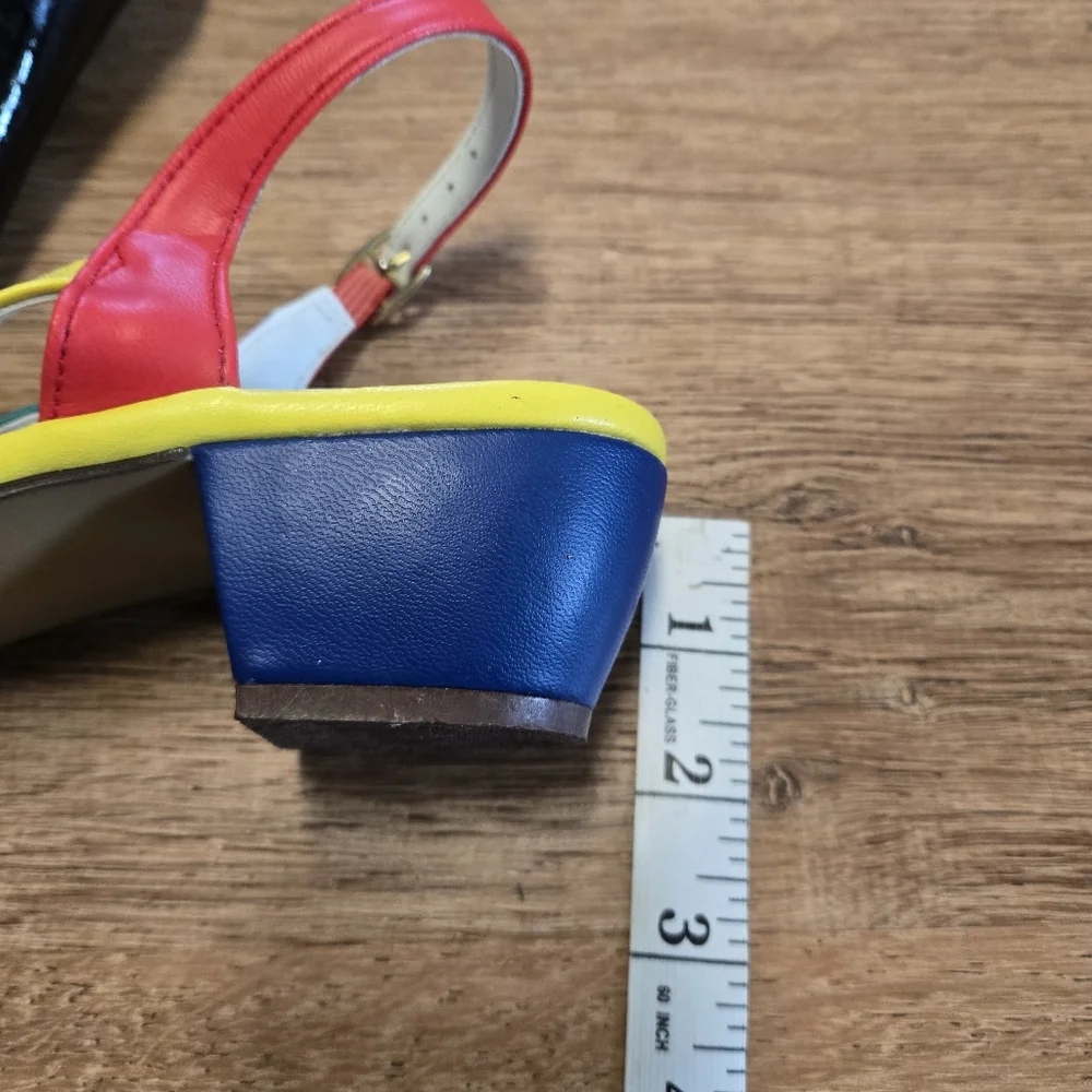 Vintage Vibrant Happy Go Lightlys By Treadeasy Multicolor Women's Sandals Size 9 - Picture 7 of 7